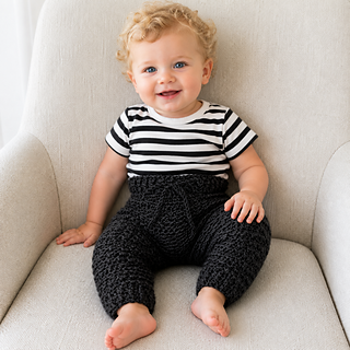 Aaron baby pants NB-2Y available as a separate pattern