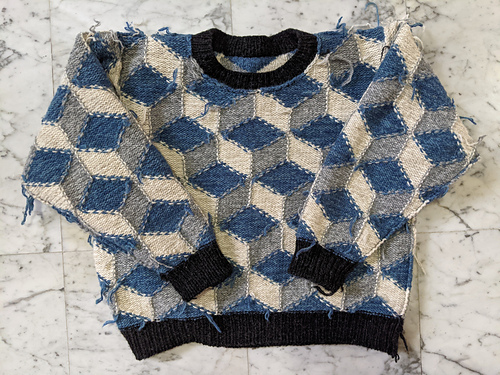 トップス Things that matter CHAOS PATTERNED KNIT My dream sweater and first time working serious intarsia. I'm