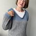 Simple, Cozy Knit Two Toned Sweater pattern 