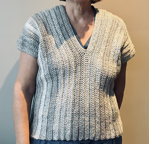 Easy 1 Piece Rectangle Crochet Top photo 6