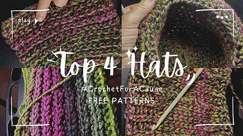 My 4 Fav Crochet Hats for Fall/Winter