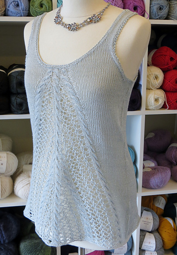 【AMERI VINTAGE】UND LACE KNIT LINE TOP セール】UND LACE LIKE KNIT SHORT TOP（ニット/セーター