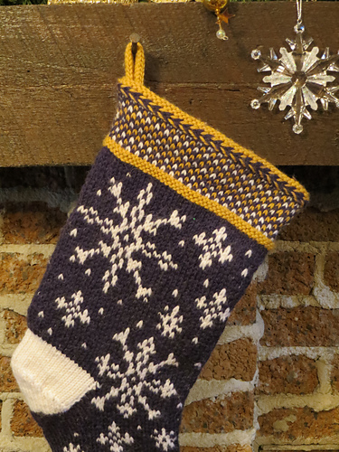 Snowflakes Xmas Stocking photo 6