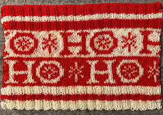 Ho, Ho, Ho Neck Warmer, Version 1.