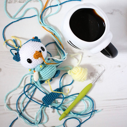 Oshawott Pokemon Amigurumi - Cathrine Johansson