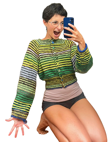loupy stripe cardi photo 3
