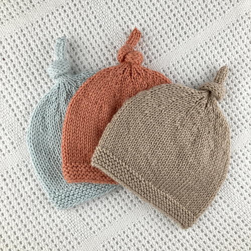 Baby Hat with Top Knot - Tegan photo 2