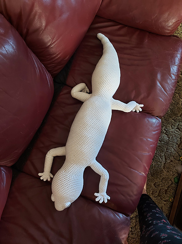 Stor Leopard gecko” plush - Beth Mulligan of Skyfire Creations