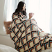 Stripy Texture Motif Blanket pattern 
