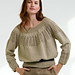 Top-Down Sweater knit in the Round pattern 