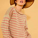 M6645 Pull rayé col bateau Diana pattern