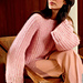 Model 3 - Sweater with Effect Rib Pattern pattern