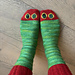 Caterpillar socks pattern 