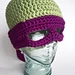 Masked Reptile hat pattern 