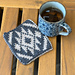 Knit Coaster Jagged pattern