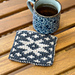 Knit Coaster Starry pattern 