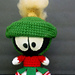 Marvin Martian Looney Tunes pattern 