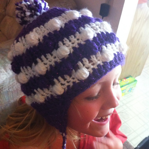 Bobble Poof Earflap Hat photo 2