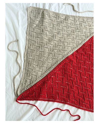 Diagonal Diamond Shawl