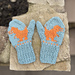 Dinosaur Toddler Mittens pattern