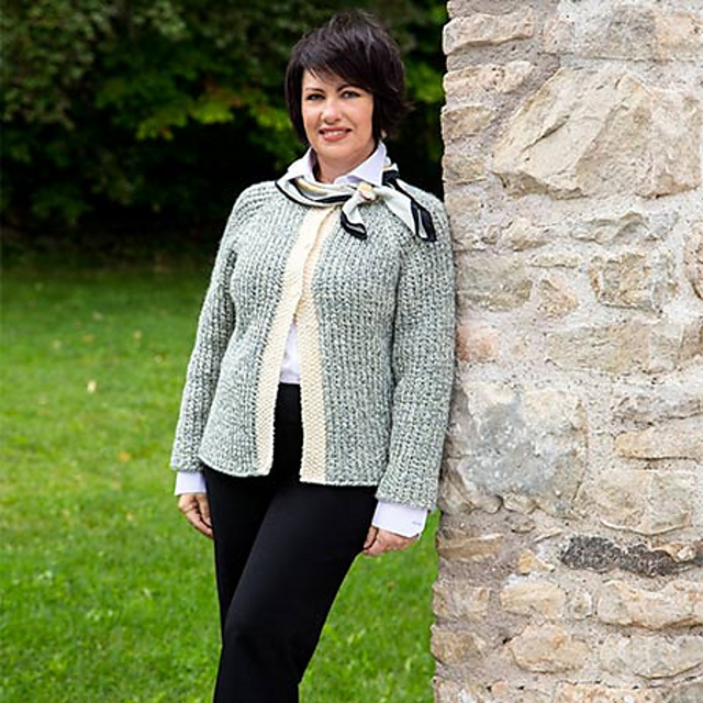 Ravelry Rice Cakes Jacket pattern by Cynthia MacDougall