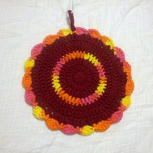 Pretty Easy Circle Dishcloth photo 3