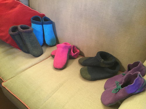 EZ to-needle felted slipper pattern - madhope