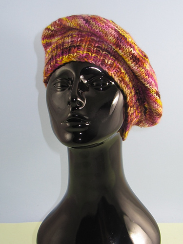Tung Selvstripet Lue Beret - Christine Grant