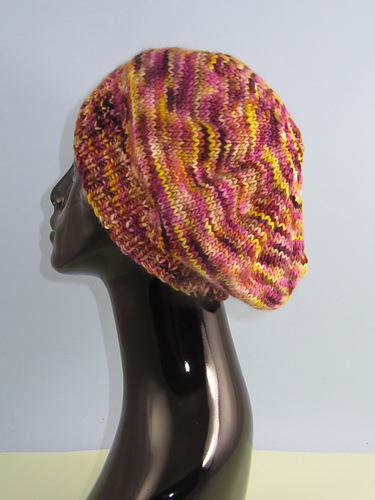 Tung Selvstripet Lue Beret - Christine Grant