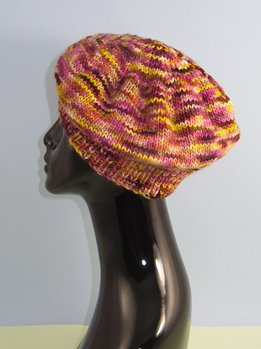 Tung Selvstripet Lue Beret - Christine Grant