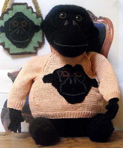 monkey jumper knitting pattern