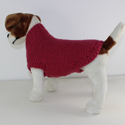 Ravelry Chunky Garter Stitch Dog Coat pattern by Christine Grant