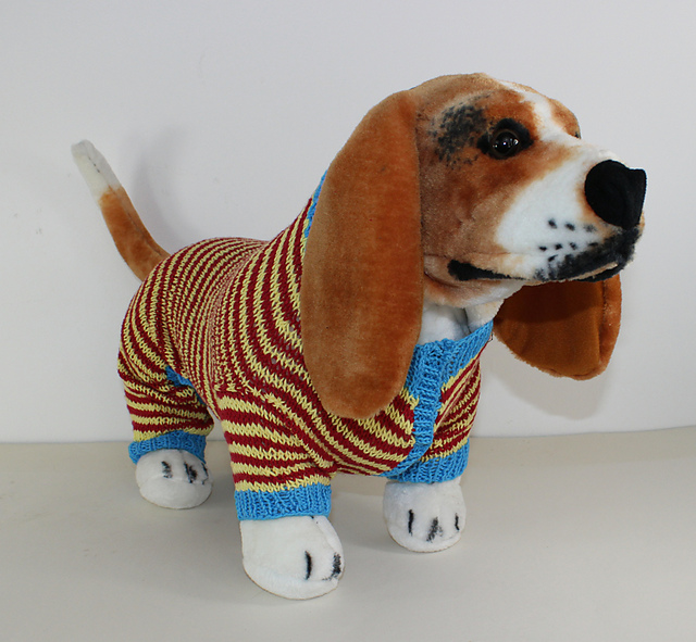 Ravelry Dog Stripe Onesie Pattern By Christine Grant