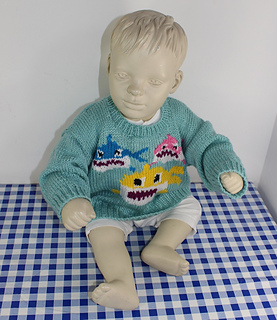 BABY AND TODDLER SHARK SWEATER AND TOY