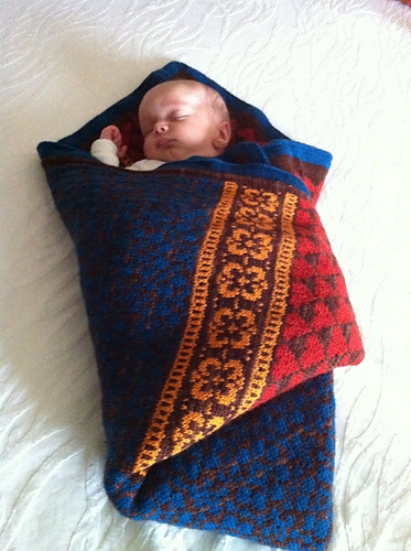 Baby Blanket Latvian Garden photo 11