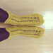 赤のレース模様ソックス pattern 