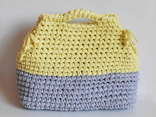 XL upcycled fabric bag photo 3