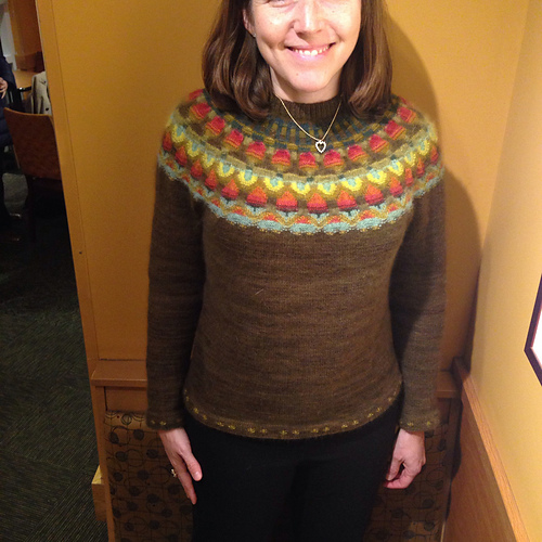 Ravelry: The Wild Apple Yoke Cardigan POC pattern by Kerstin Olsson