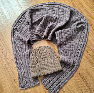 Hot Chocolate Wrap & Hat together.