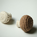 Button and Baby Bella Mushroom pattern 