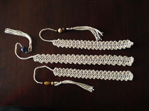 Crocheted Shell Bookmark photo 6