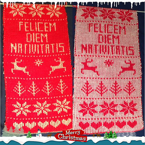 Fair isle Christmas Table Runner photo 6