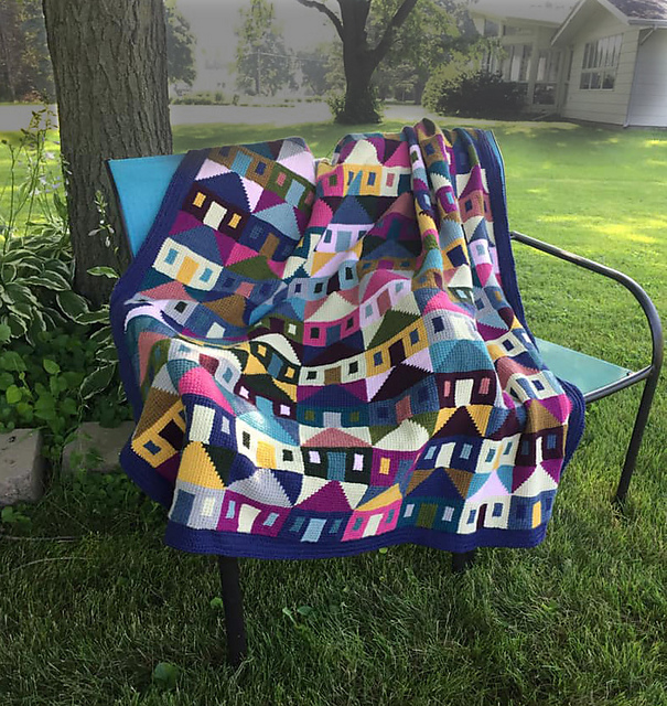 Ravelry Safe at Home blanket 2 pattern by Margaret Holzmann