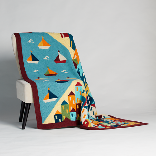 Ravelry Oceanfront Blanket pattern by Margaret Holzmann