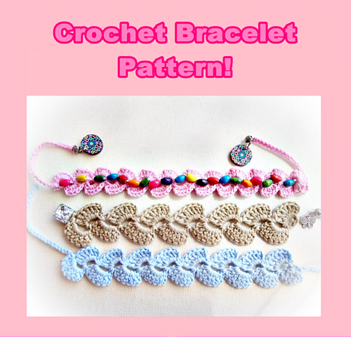 Crochet Bracelet and Earrings photo 4