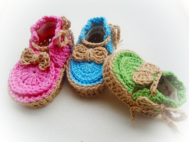 Ravelry: Baby Espadrille Shoes pattern by Maria Manuel