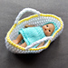 Small Moses Basket for Doll or Teddy photo 4