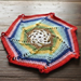 Rainbow Spiral Doily pattern 