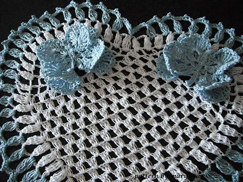 heart doily with 3D butterfly photo 7