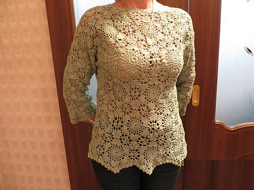 Lace-bluse fra motiv - Marina Zvirgzdina